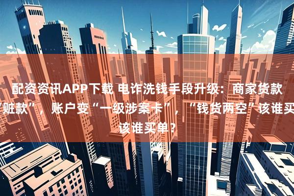 配资资讯APP下载 电诈洗钱手段升级:商家货款成“赃款”,账户变“一级涉案卡”,“钱货两空”该谁买单?